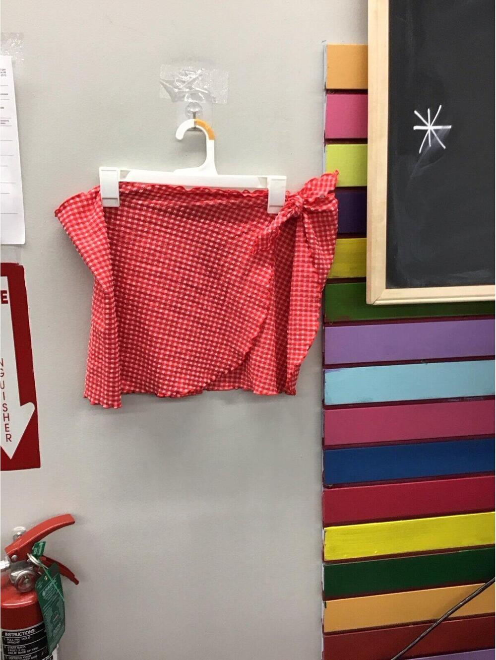 Wild fable womens swim cover up red small/medium new from target